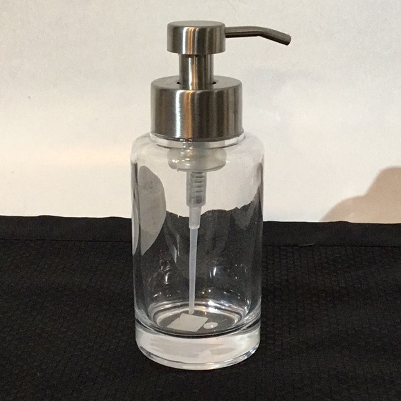 Sonoma Other - Sonoma foaming soap dispenser, clear glass, brushed nickel